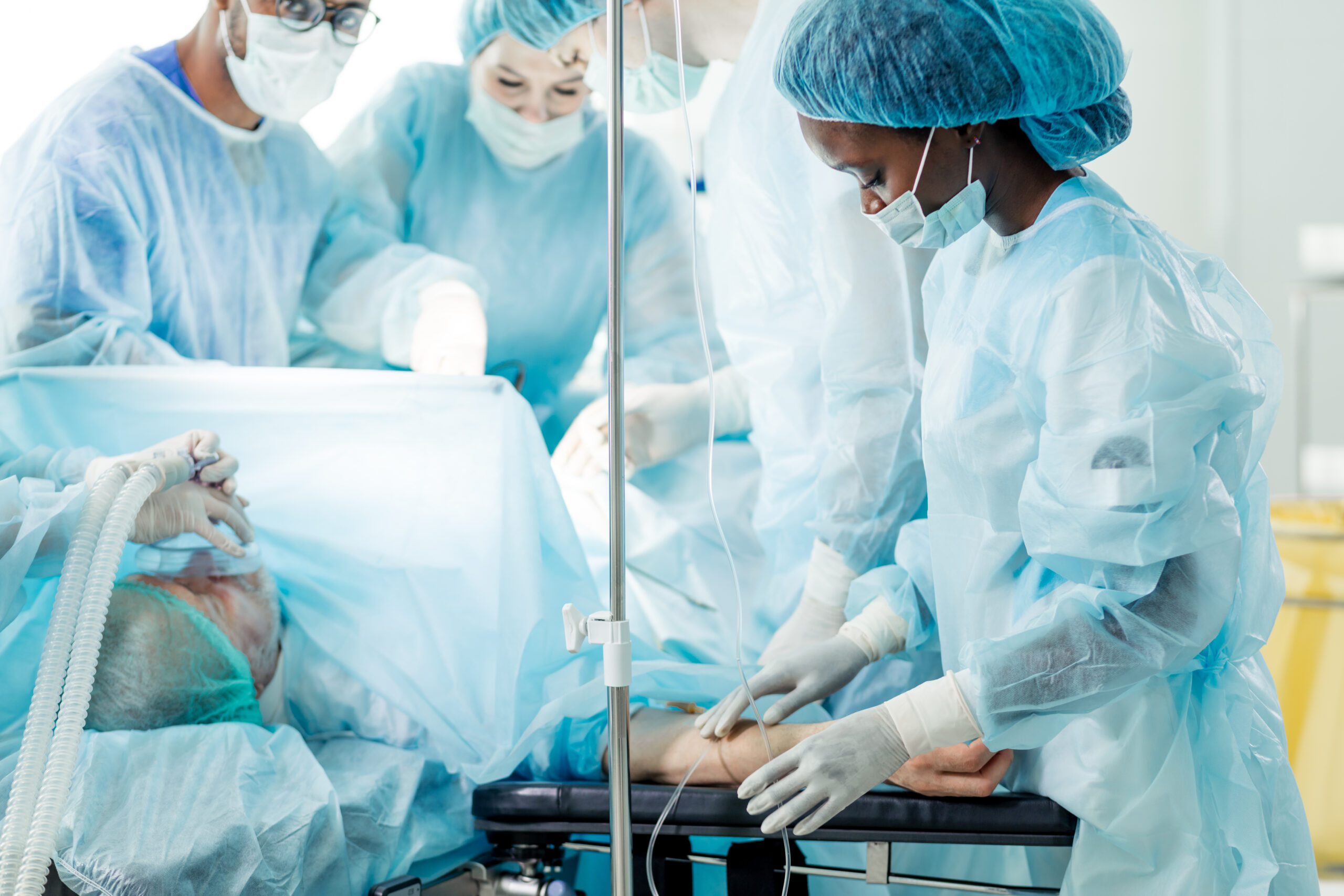 Medical,Practitioners,Completing,A,Surgical,Internship,And,Residency.,Multiracial,Students